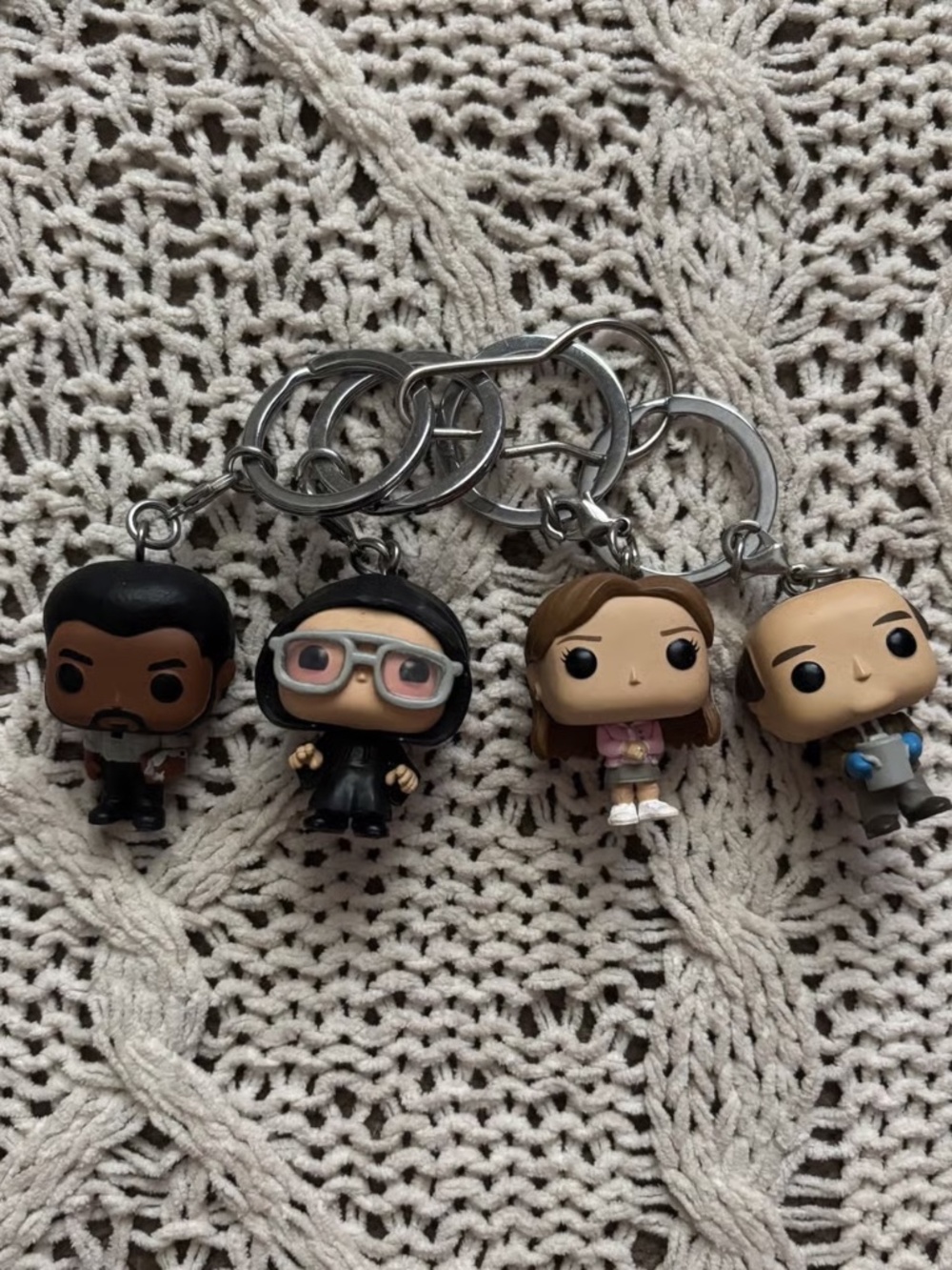 The Office funko pop keychain minis pam darryl Dwight schrute bundle  - can be s